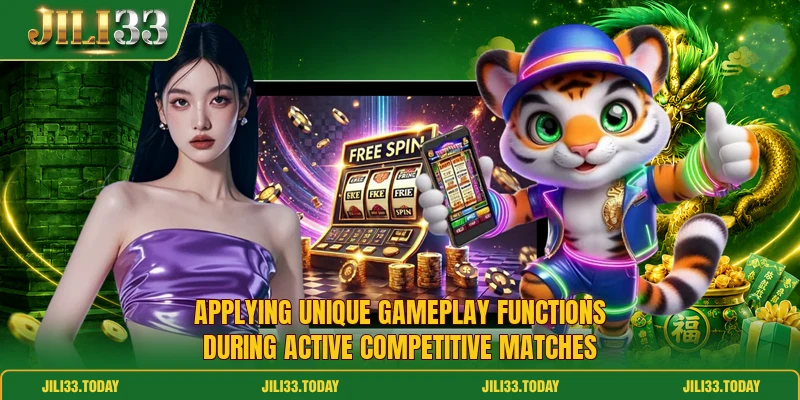 Applying unique gameplay functions during active competitive matches