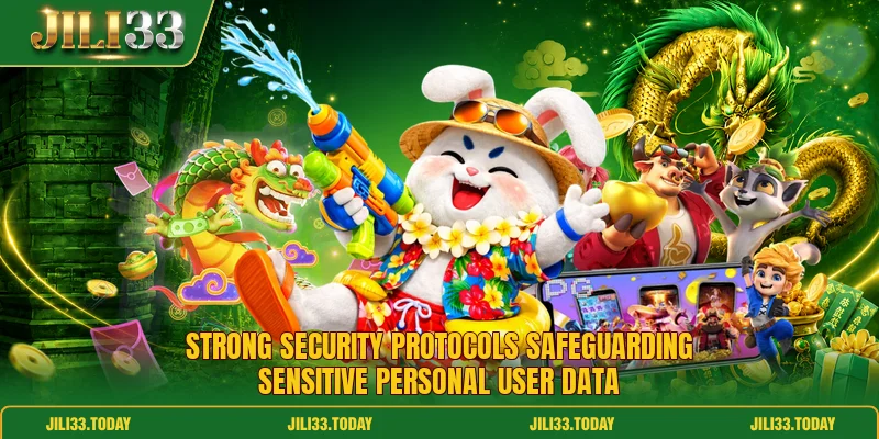 Strong security protocols safeguarding sensitive personal user data