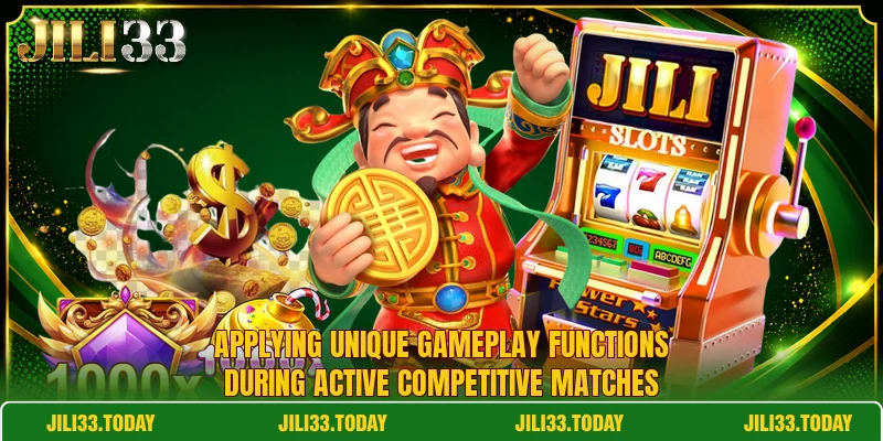 Applying unique gameplay functions during active competitive matches