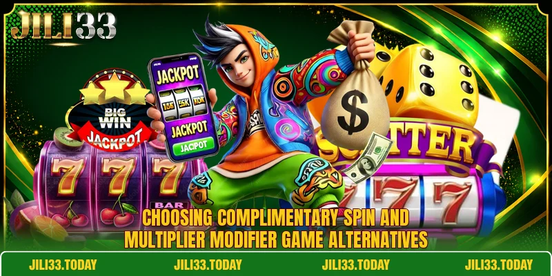 Choosing complimentary spin and multiplier modifier game alternatives