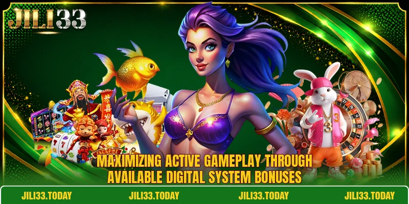 Maximizing active gameplay through available digital system bonuses