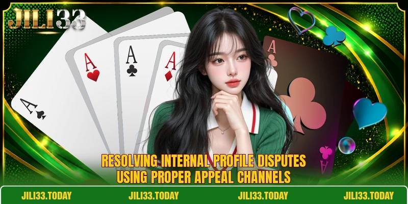Resolving internal profile disputes using proper appeal channels