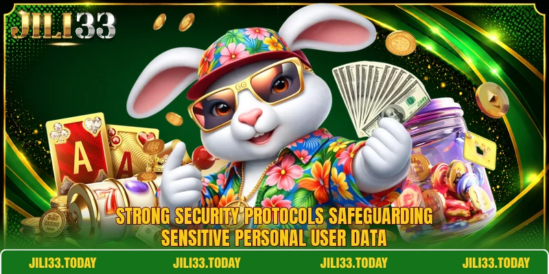 Strong security protocols safeguarding sensitive personal user data