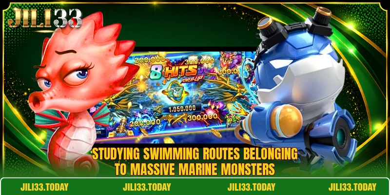Studying swimming routes belonging to massive marine monsters