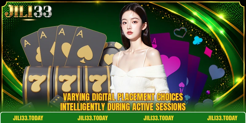Varying digital placement choices intelligently during active sessions Varying digital placement choices intelligently during active sessions